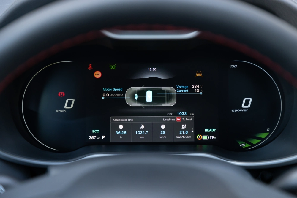 MG ZS EV compteur numérique